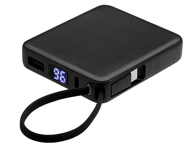 Внешний аккумулятор со встроенным кабелем USB-C «Дэнси», 5000 мАч фото 2