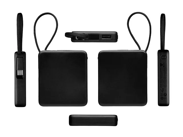 Внешний аккумулятор со встроенным кабелем USB-C «Дэнси», 5000 мАч фото 4