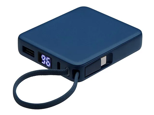 Внешний аккумулятор со встроенным кабелем USB-C «Дэнси», 5000 мАч фото 2