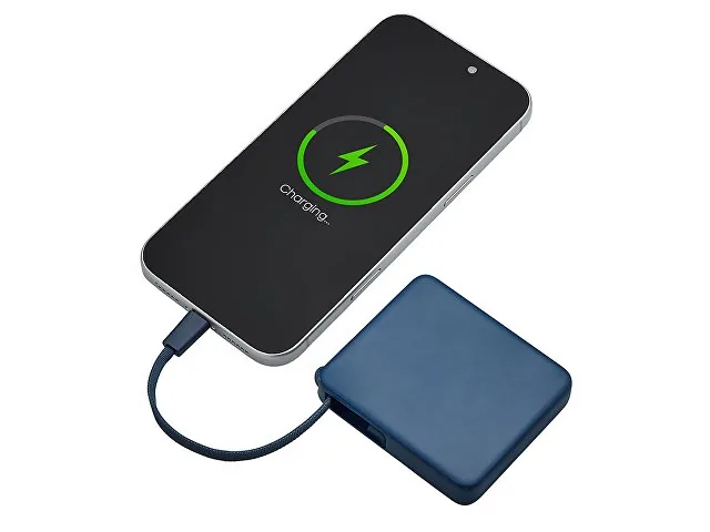 Внешний аккумулятор со встроенным кабелем USB-C «Дэнси», 5000 мАч фото 3