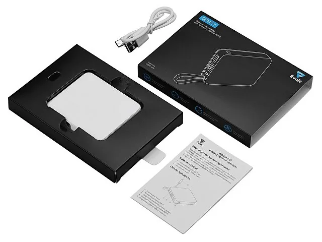 Внешний аккумулятор со встроенным кабелем USB-C «Дэнси», 5000 мАч фото 6