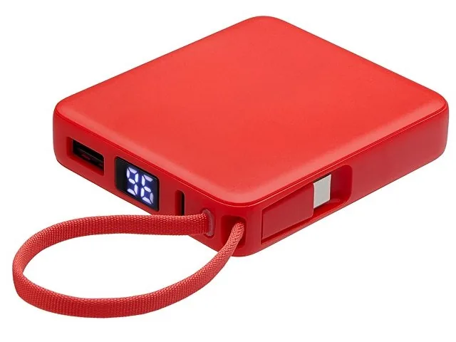 Внешний аккумулятор со встроенным кабелем USB-C «Дэнси», 5000 мАч фото 2