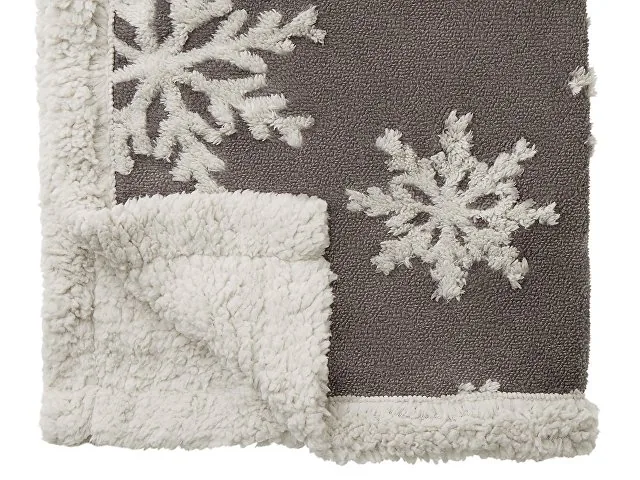 Плед Snowflake новогодний с капюшоном фото 4