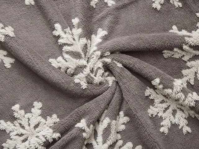 Плед Snowflake новогодний с капюшоном фото 8