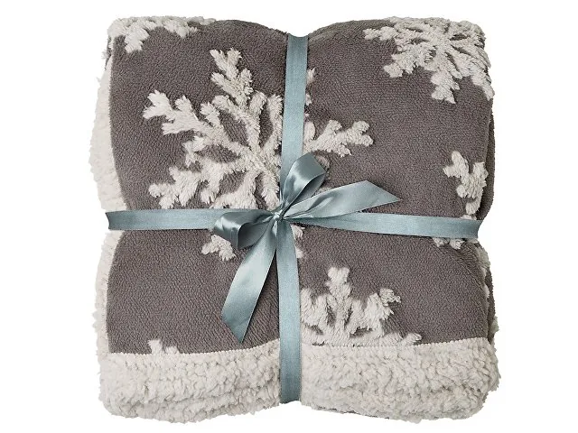 Плед Snowflake новогодний с капюшоном фото 11