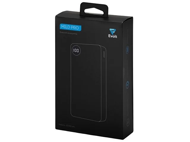Внешний аккумулятор «Mild Pro» c быстрой зарядкой QC/PD, металлик soft-touch, 20 000 mAh фото 10
