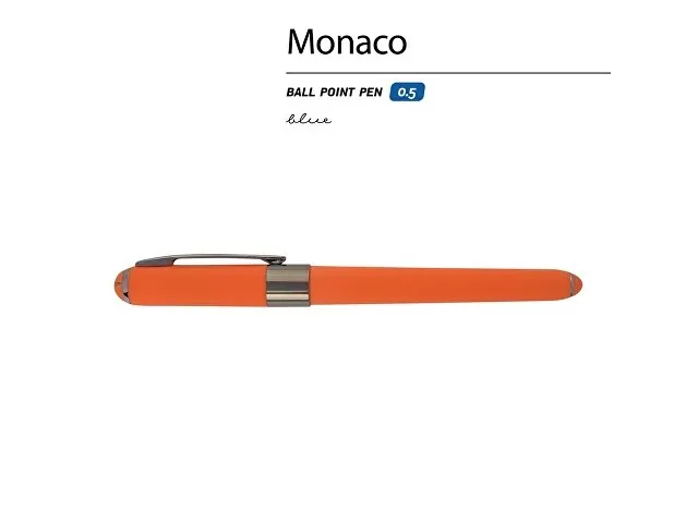 Ручка пластиковая шариковая «Monaco» софт-тач фото 2