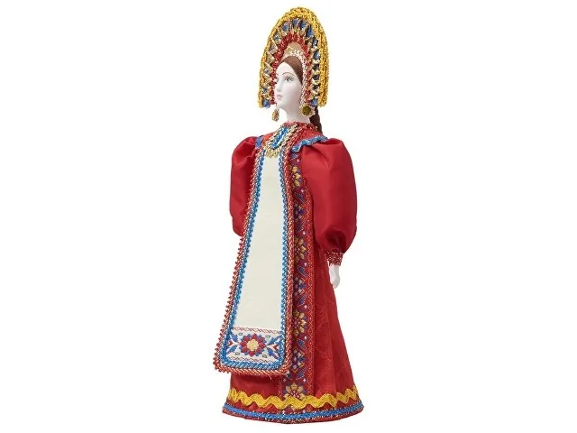 Подарочный набор: кукла фарфоровая, мёд с гецким орехом фото 10
