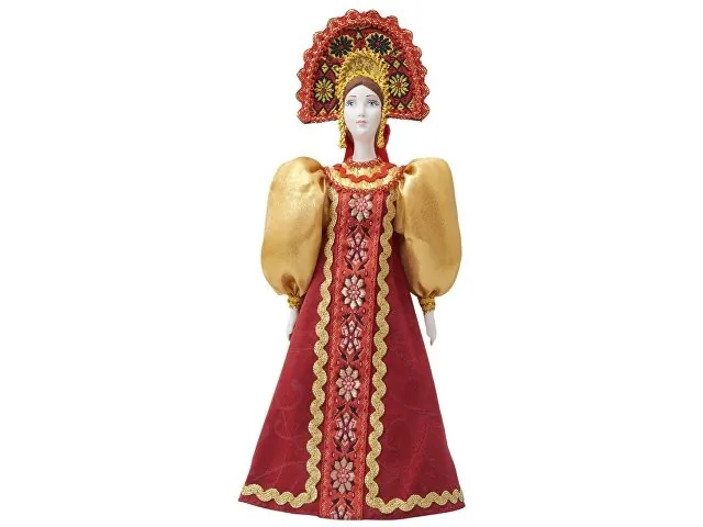 Подарочный набор: кукла фарфоровая, мёд с гецким орехом фото 15