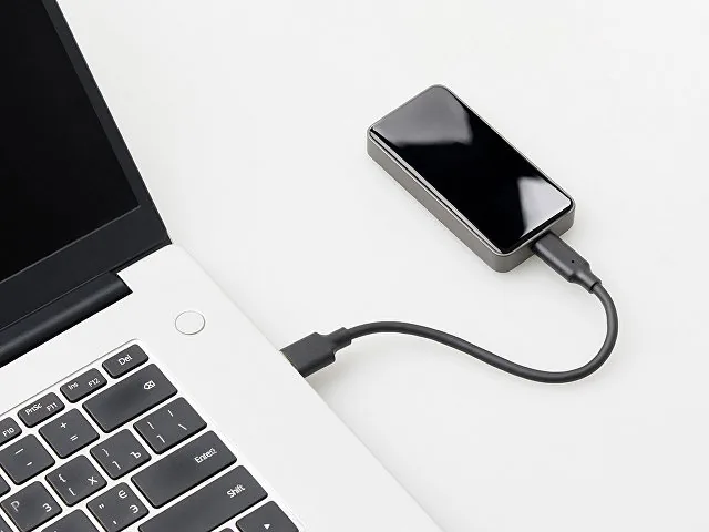 Внешний SSD диск с подсветкой гравировки  «Слэш», 256 ГБ фото 5