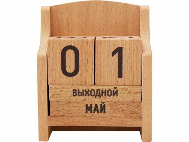 «Вечный» календарь из бука фото 9
