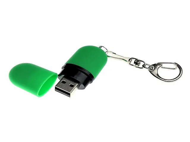 USB 2.0- флешка «Goutte Soft-touch» на 128 Гб каплевидной формы фото 2