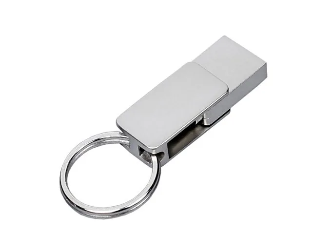 USB 2.0- флешка «Mercury» на 64 Гб с поворотным механизмом и дополнительным разъемом Type-C фото 3