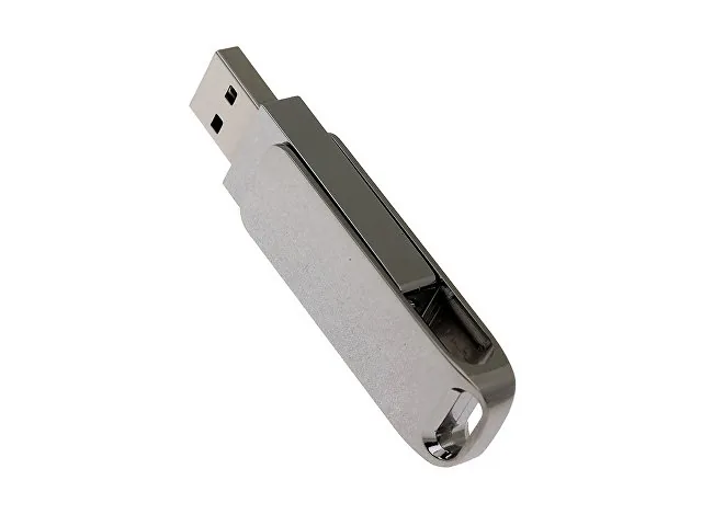 USB 3.0- флешка на 64 Гб с поворотным механизмом и дополнительным разъемом Type-C фото 3