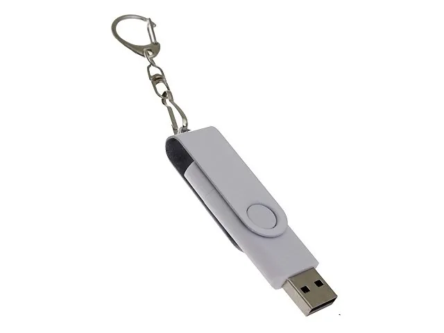 USB 2.0- флешка на 16 Гб с поворотным механизмом и дополнительным разъемом Type-C фото 3