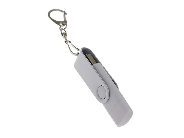 USB 3.0- флешка на 32 Гб с поворотным механизмом и дополнительным разъемом Type-C фото 2