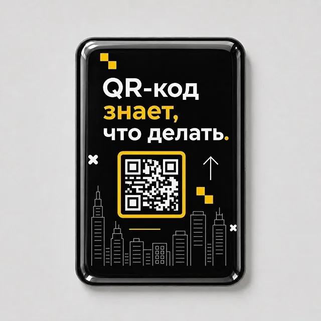 Объемный стикер из эпоксидной смолы для прикассовой зоны вертикальный