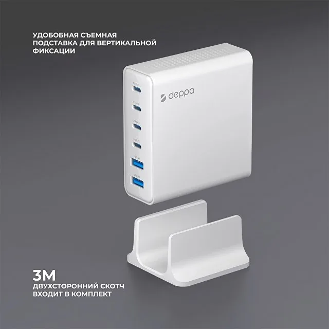 Зарядная станция 4xUSB Type-C, 2xUSB, PD, QC, 160Вт фото 4
