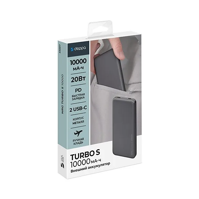 Внешний АКБ NRG Turbo S 10000 mAh, 20Вт фото 7