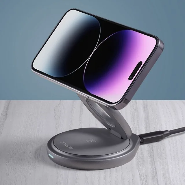 Беспроводная зарядная станция 3 в 1 MagSafe Rotation QI складная фото 8