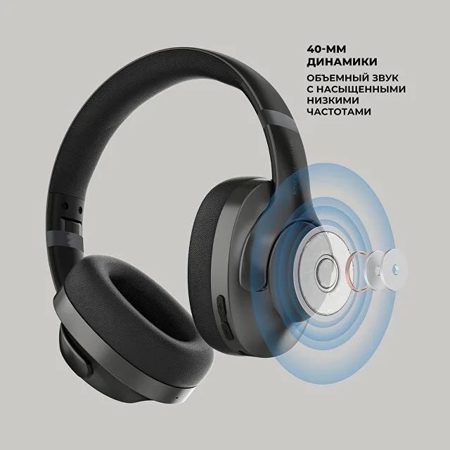 Беспроводные накладные наушники Stereo Ultra ANC, BT 5.4, ANC/ENC, 500мАч фото 3