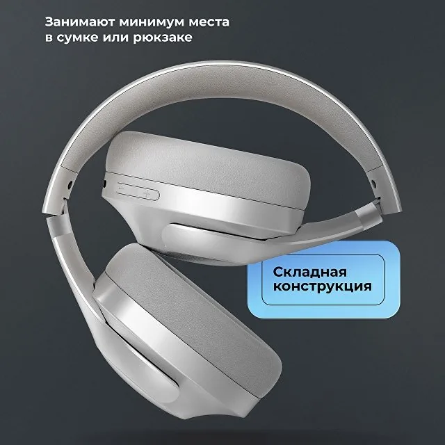 Беспроводные накладные наушники Stereo Ultra ANC, BT 5.4, ANC/ENC, 500мАч фото 8