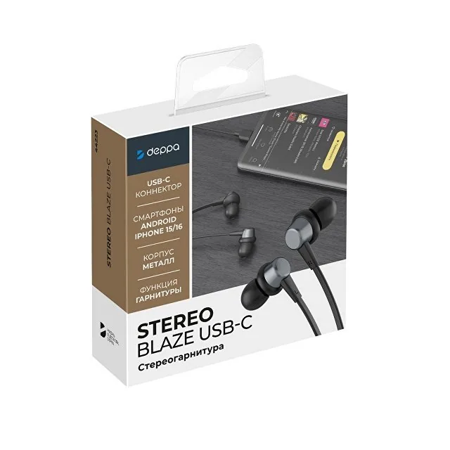 Стереогарнитура Stereo Blaze Type-C фото 6