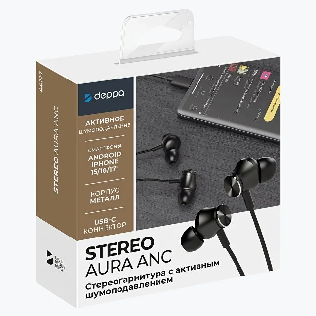 Стереогарнитура Stereo Aura ANC, USB-C фото 5