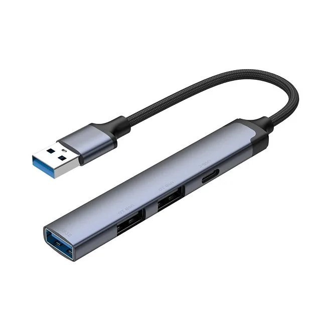 USB-хаб USB-A 3.0 + 2xUSB-A 2.0 + USB-C фото 2