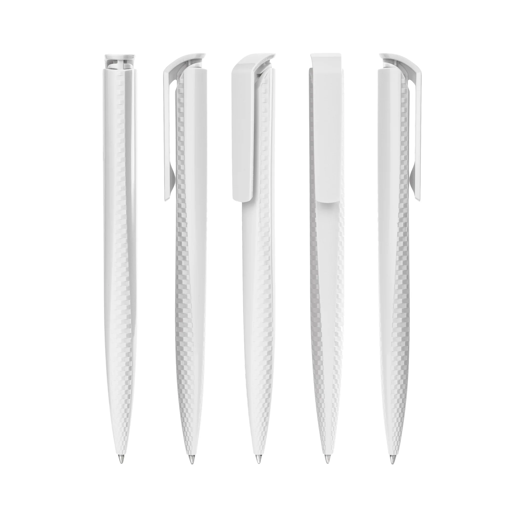 Ручка шариковая TRIAS CARBON, белый фото 6
