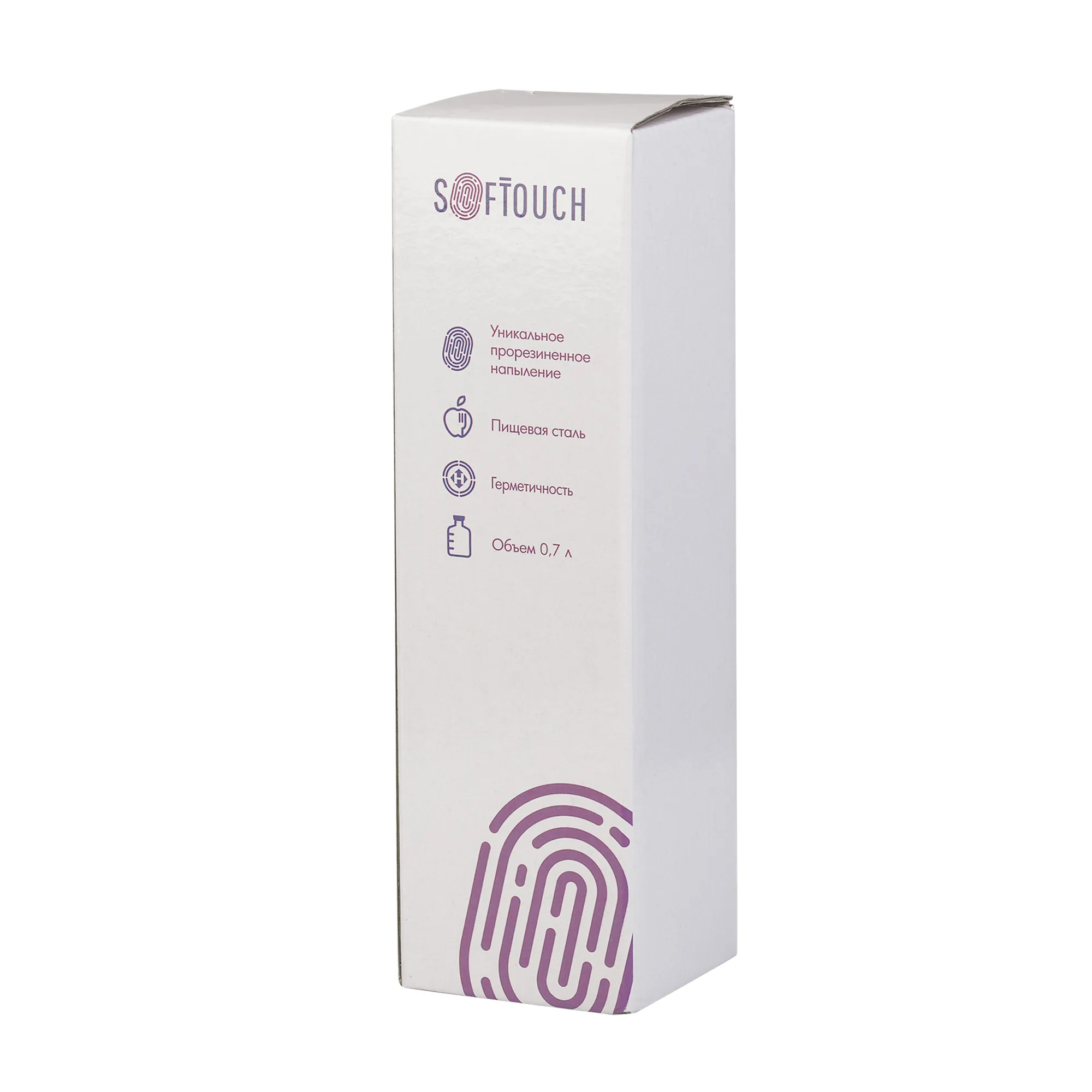 Бутылка для воды "Фитнес" 700 мл, покрытие soft touch фото 6