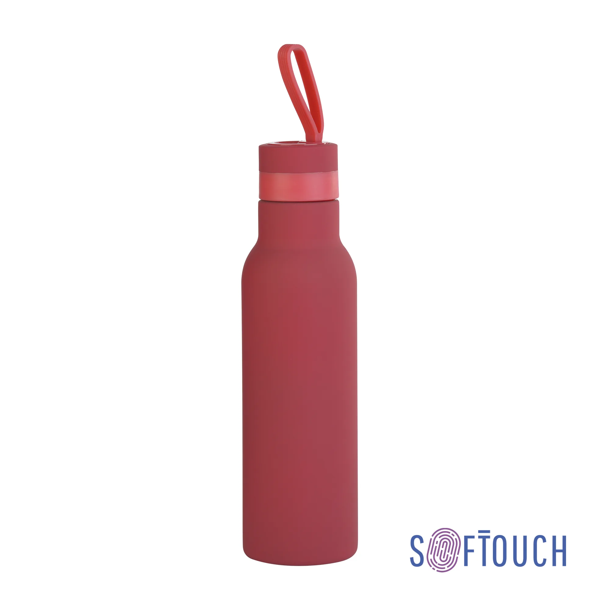 Бутылка для воды "Фитнес" 700 мл, покрытие soft touch фото 21