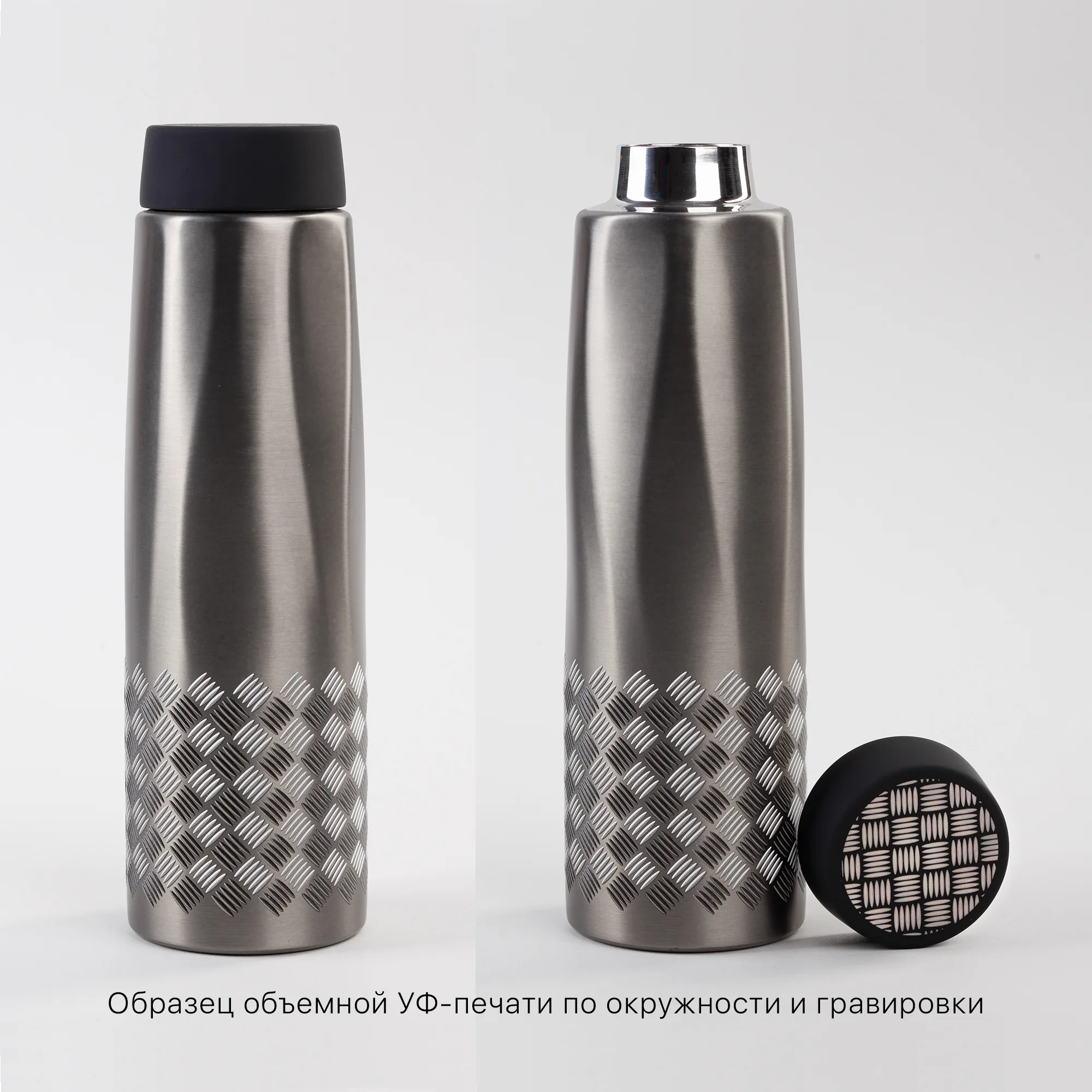 Термос "Calypso" 500 мл, стальной корпус, крышка в покрытии soft touch, коробка фото 3