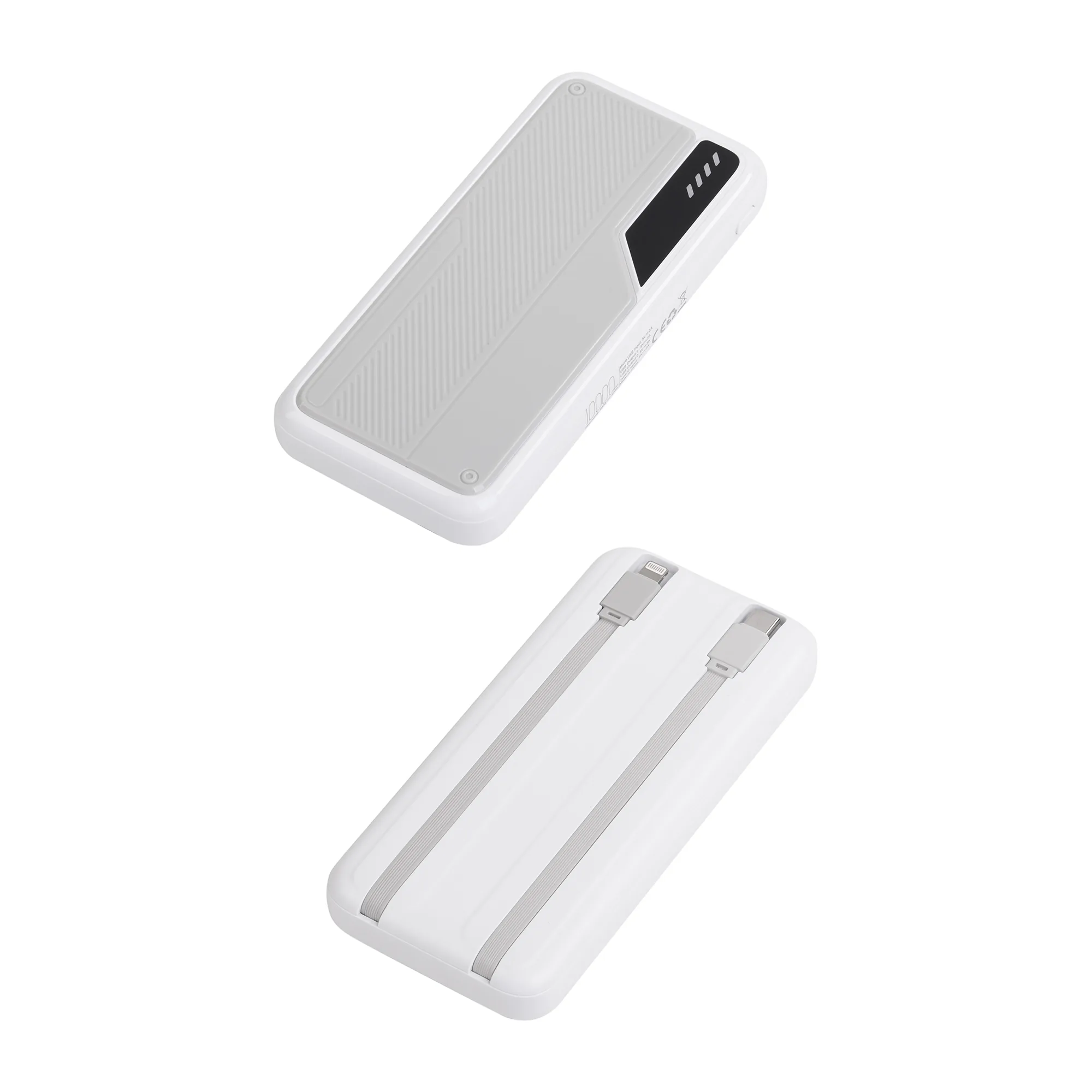 Зарядное устройство "Connect" 10000 mAh со встроенными Type-C/Lightning кабелями фото 4