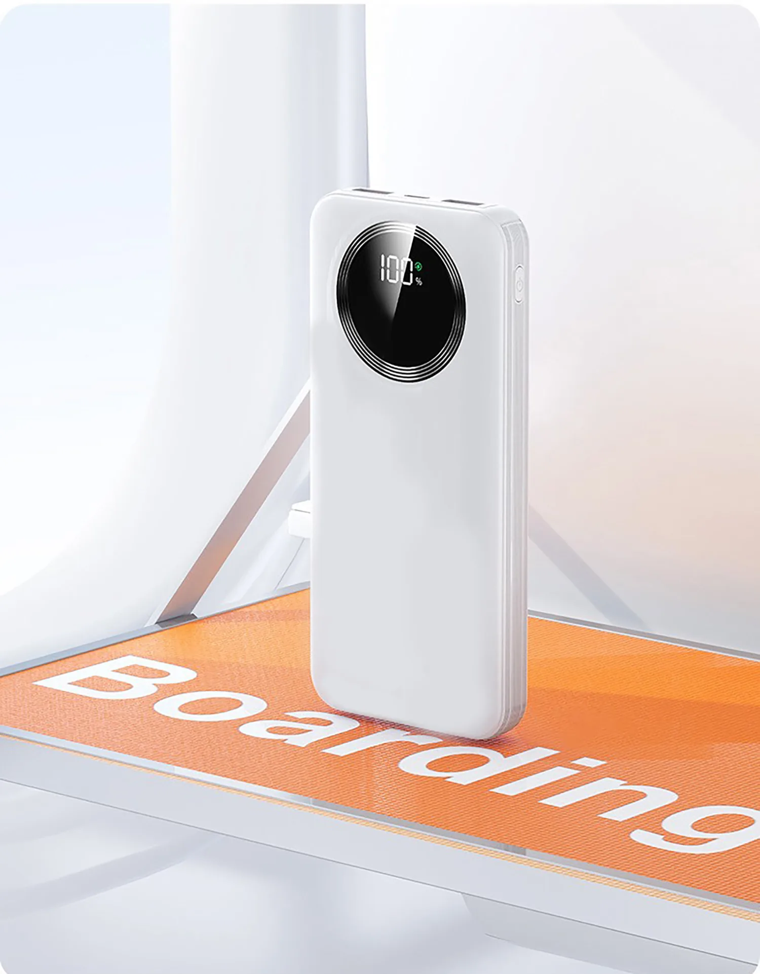 Зарядное устройство "Phantom" 10000 mAh с 4мя встроенными кабелями и цифровым индикатором заряда фото 3