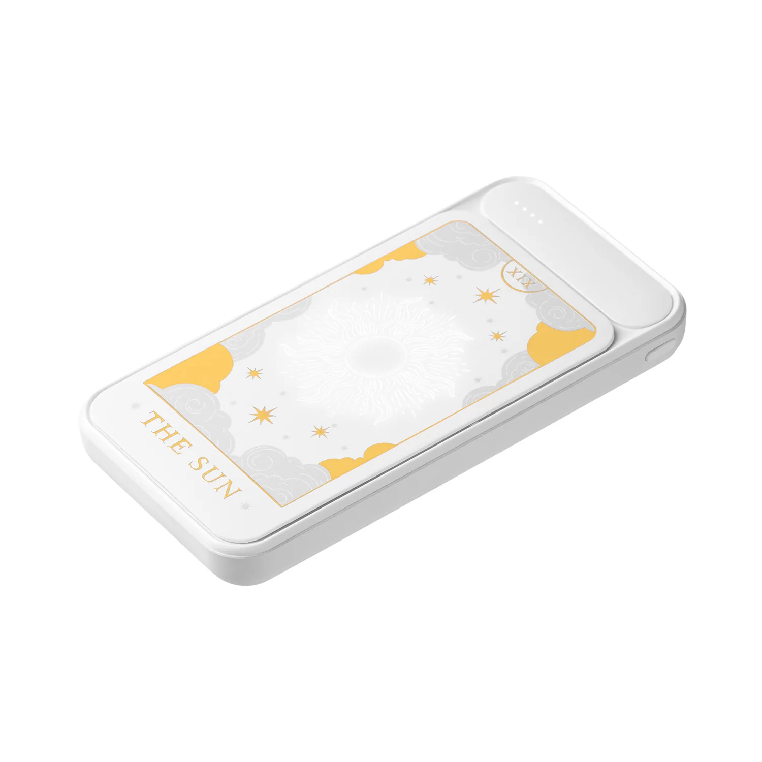 Внешний аккумулятор с подсветкой Старлайт Плюс PB (Starlight Plus PB) 10000 mAh, белый фото 2
