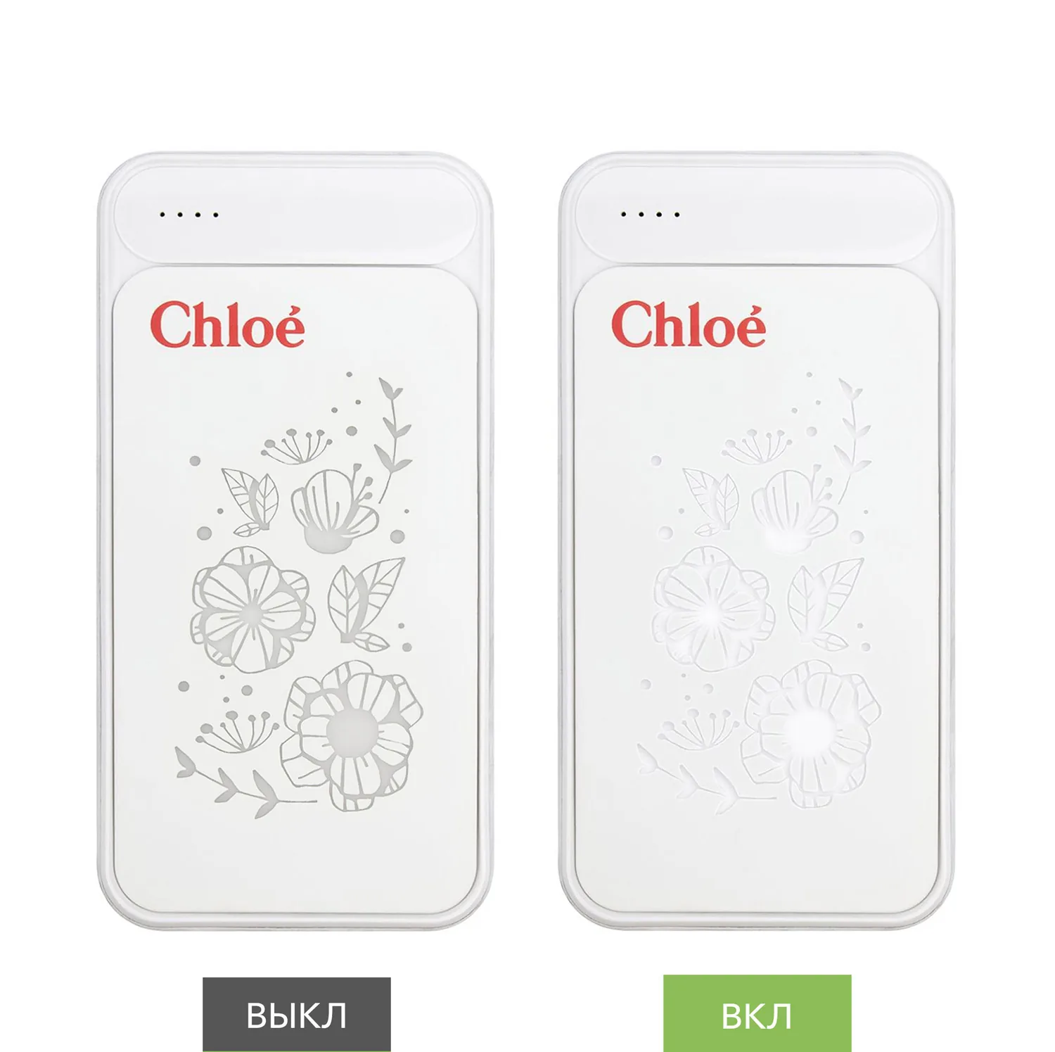 Внешний аккумулятор с подсветкой Старлайт Плюс PB (Starlight Plus PB) 10000 mAh, белый фото 7