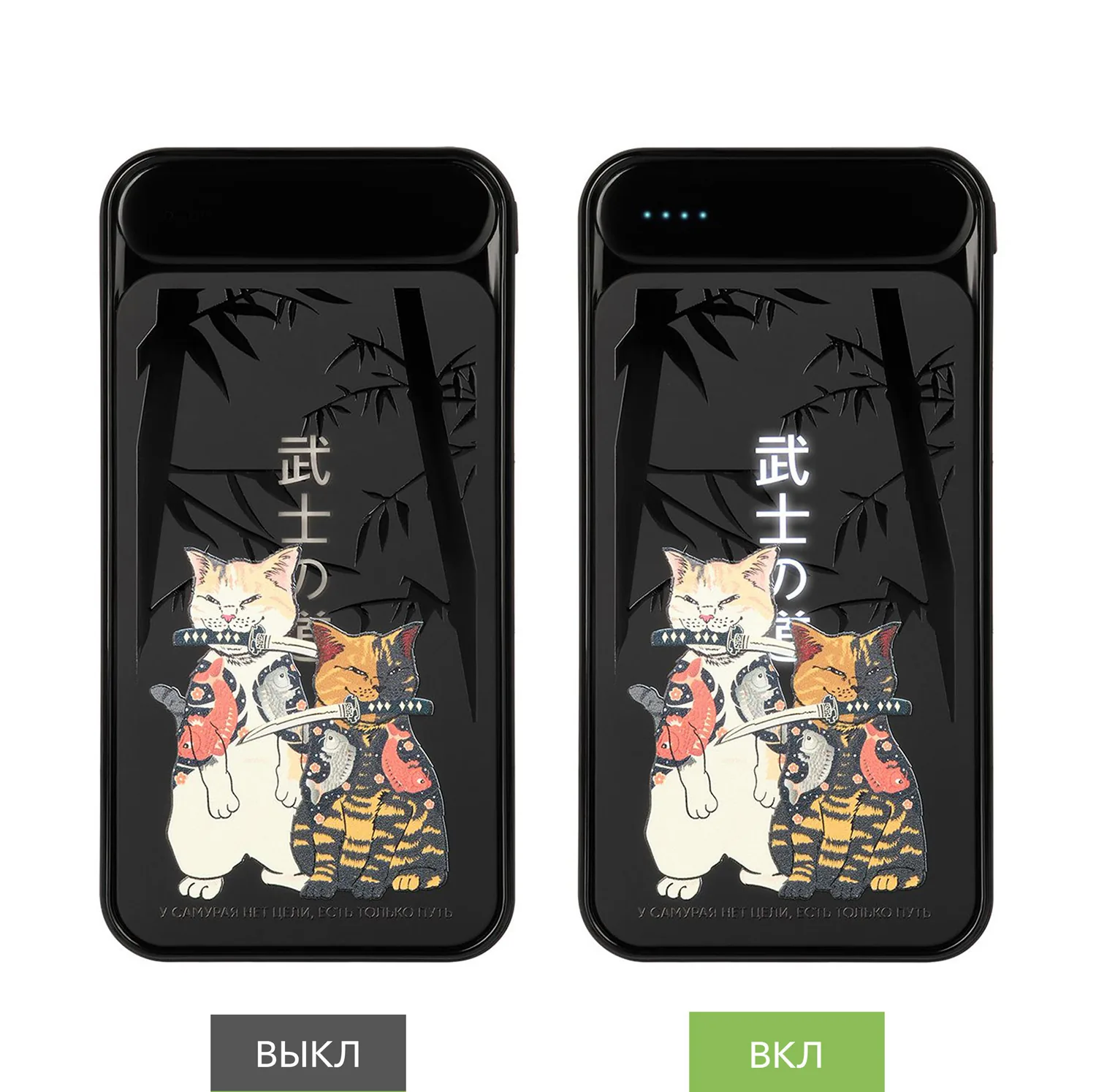Внешний аккумулятор с подсветкой Старлайт Плюс PB (Starlight Plus PB) 10000 mAh, черный фото 8