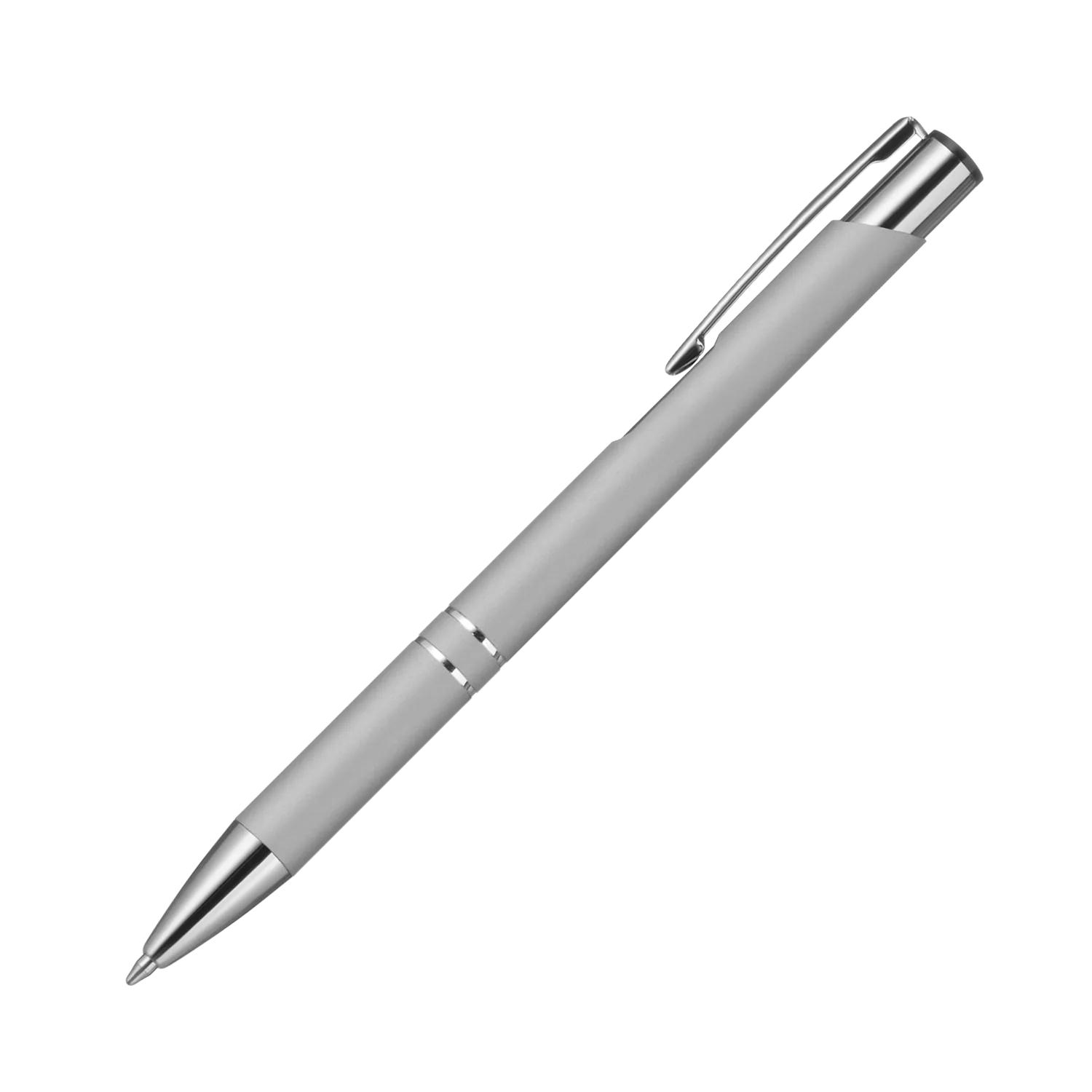 Шариковая ручка Альфа (Alpha), серебряная