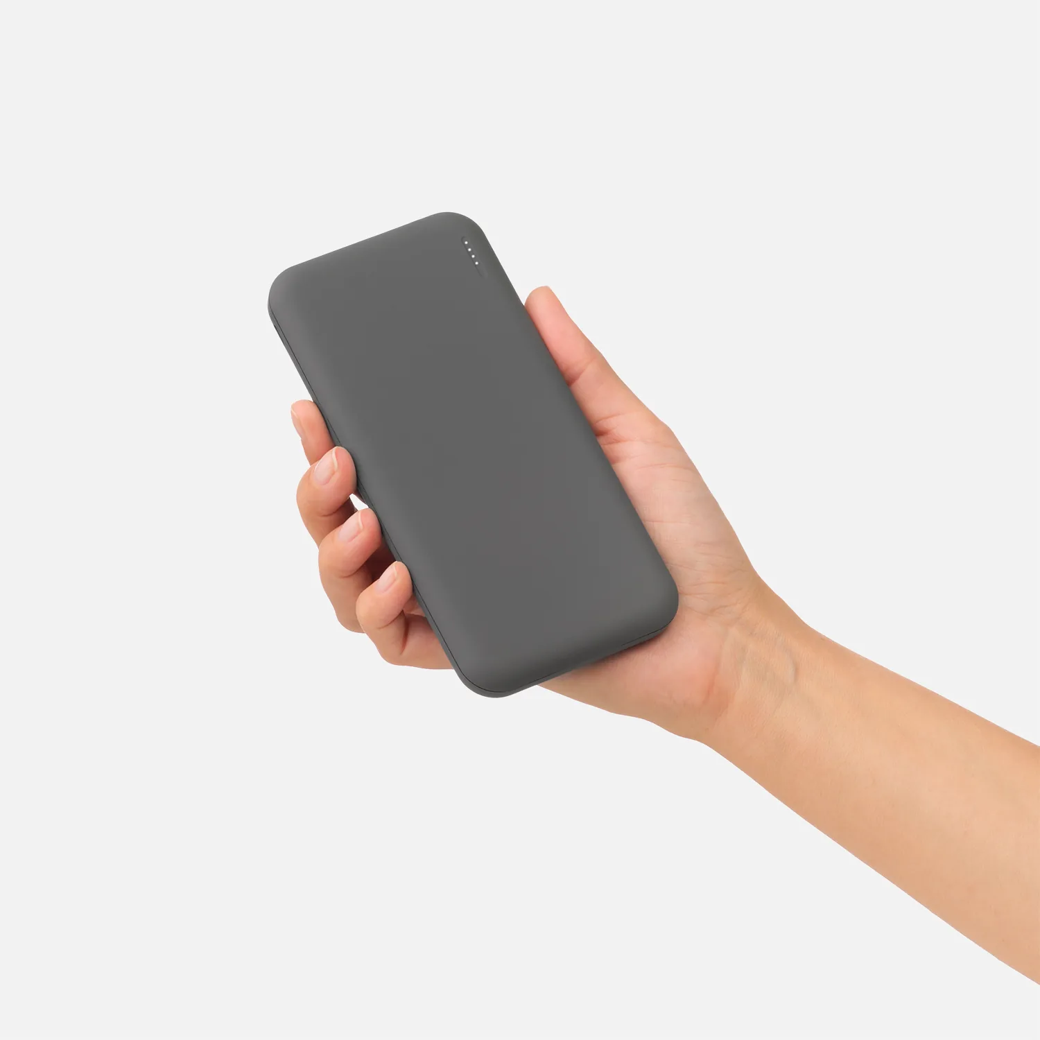 Внешний аккумулятор с подсветкой Люче (Luce) 10000 mAh, серый фото 6