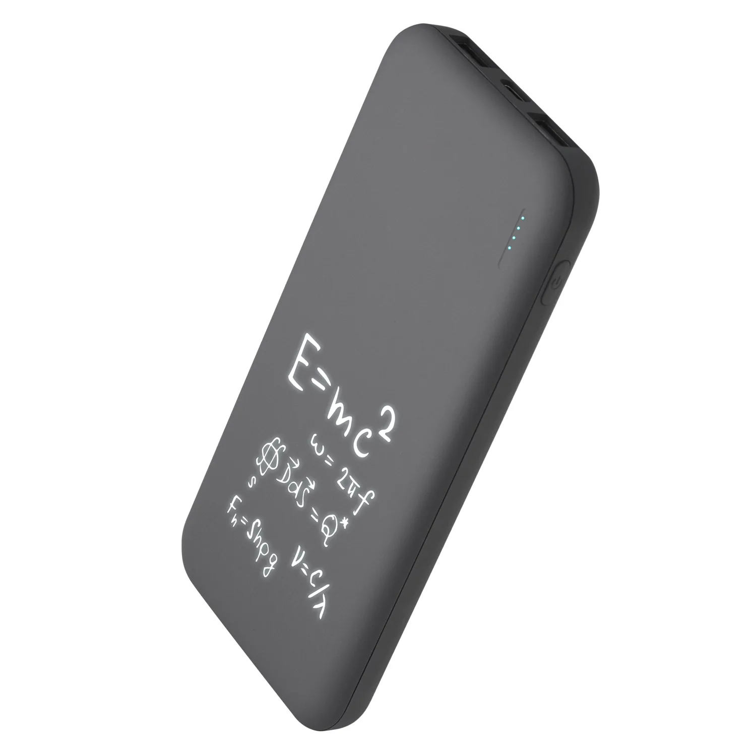Внешний аккумулятор с подсветкой Люче (Luce) 10000 mAh, серый фото 8