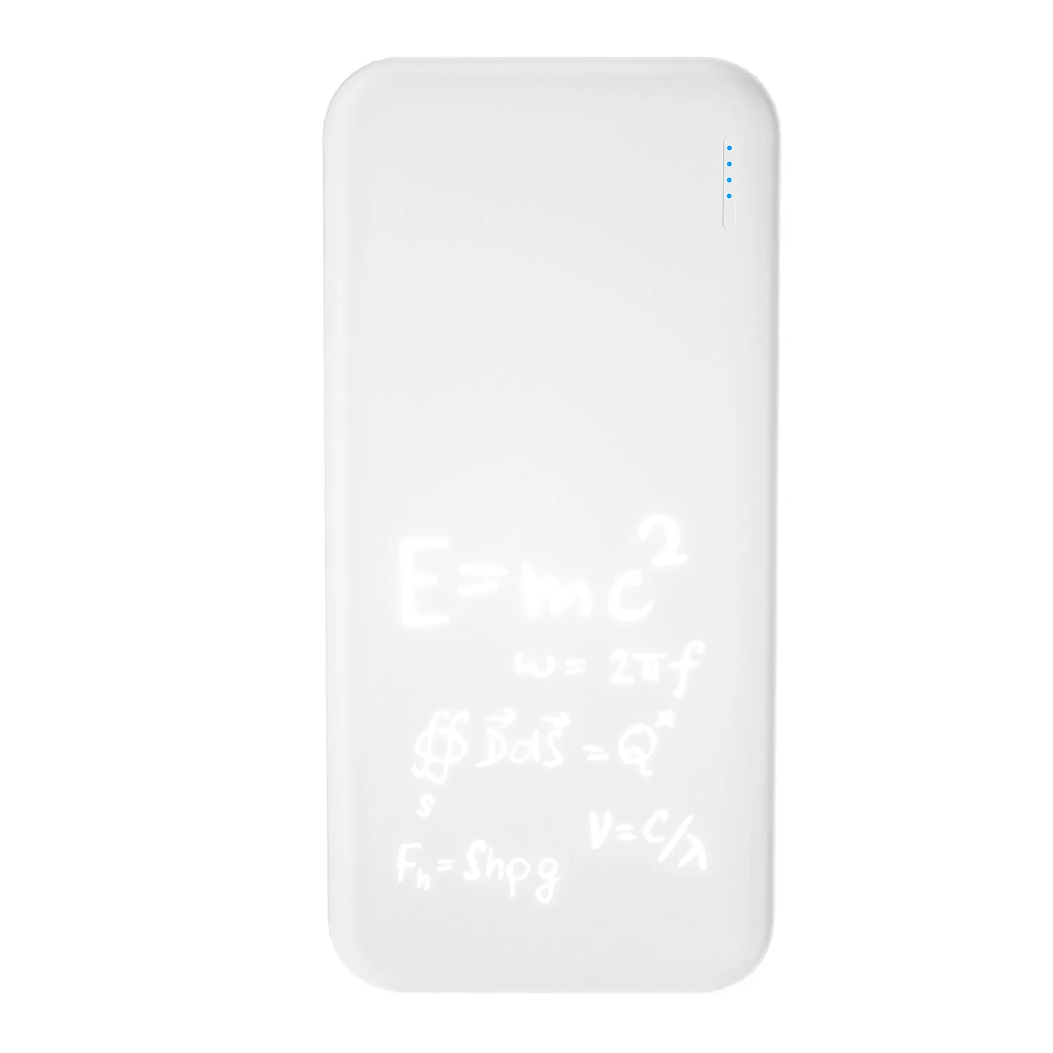 Внешний аккумулятор с подсветкой Люче (Luce) 10000 mAh, белый фото 13