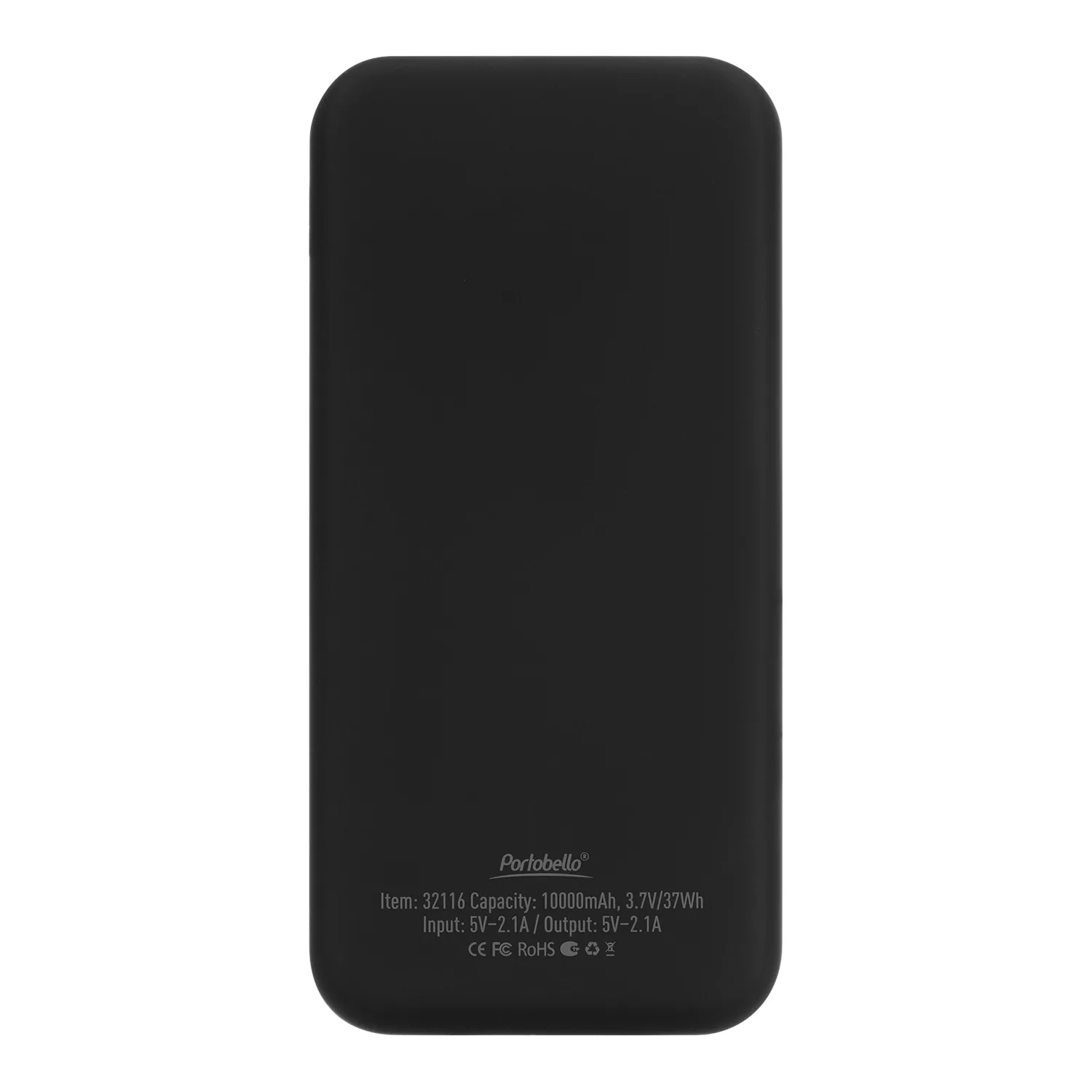 Внешний аккумулятор с подсветкой Люче (Luce) 10000 mAh, черный фото 3