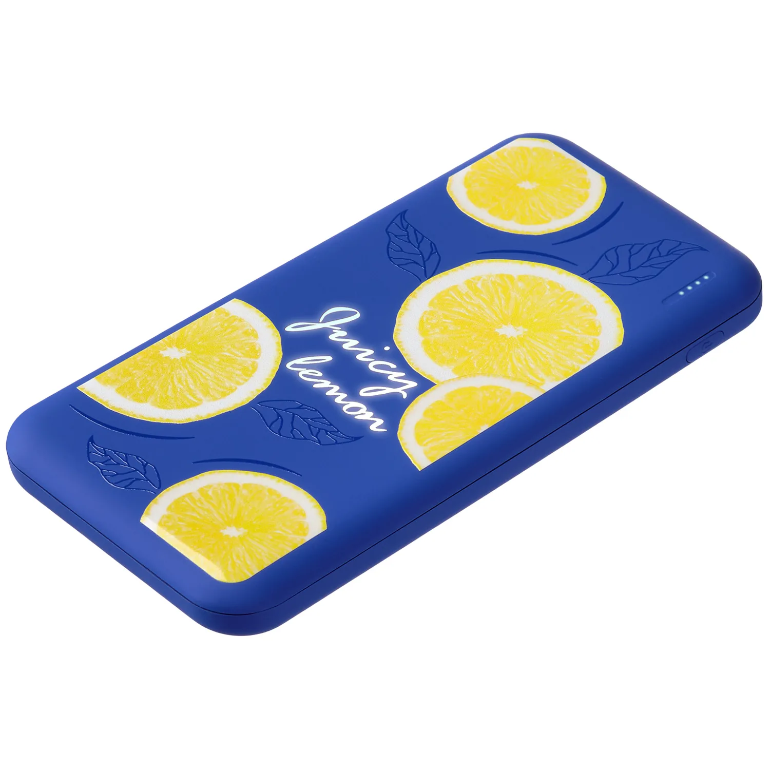 Внешний аккумулятор с подсветкой Люче Ультрамарин (Luce Ultramarine) 10000 mAh, ярко-синий фото 2