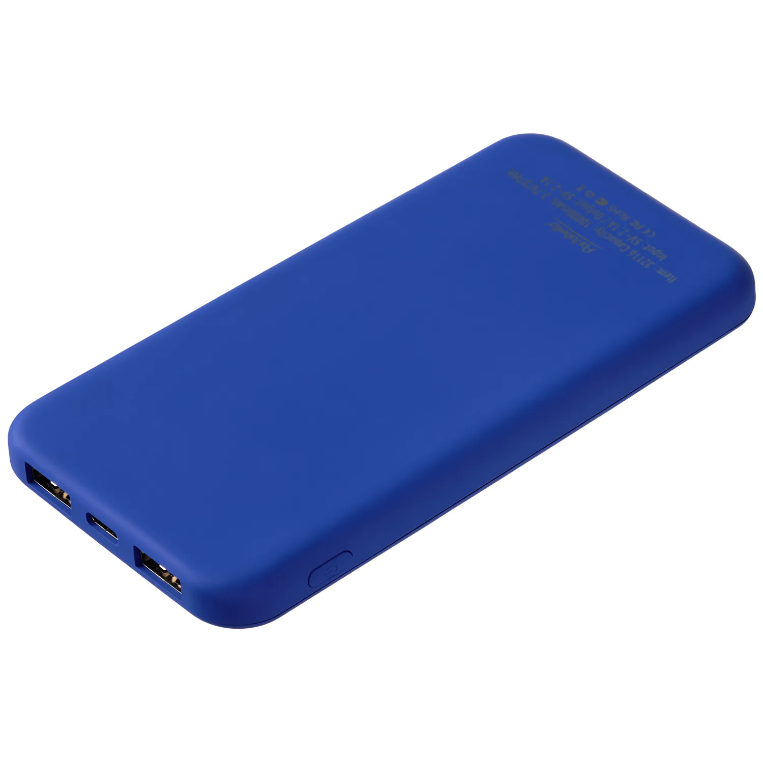 Внешний аккумулятор с подсветкой Люче Ультрамарин (Luce Ultramarine) 10000 mAh, ярко-синий фото 4
