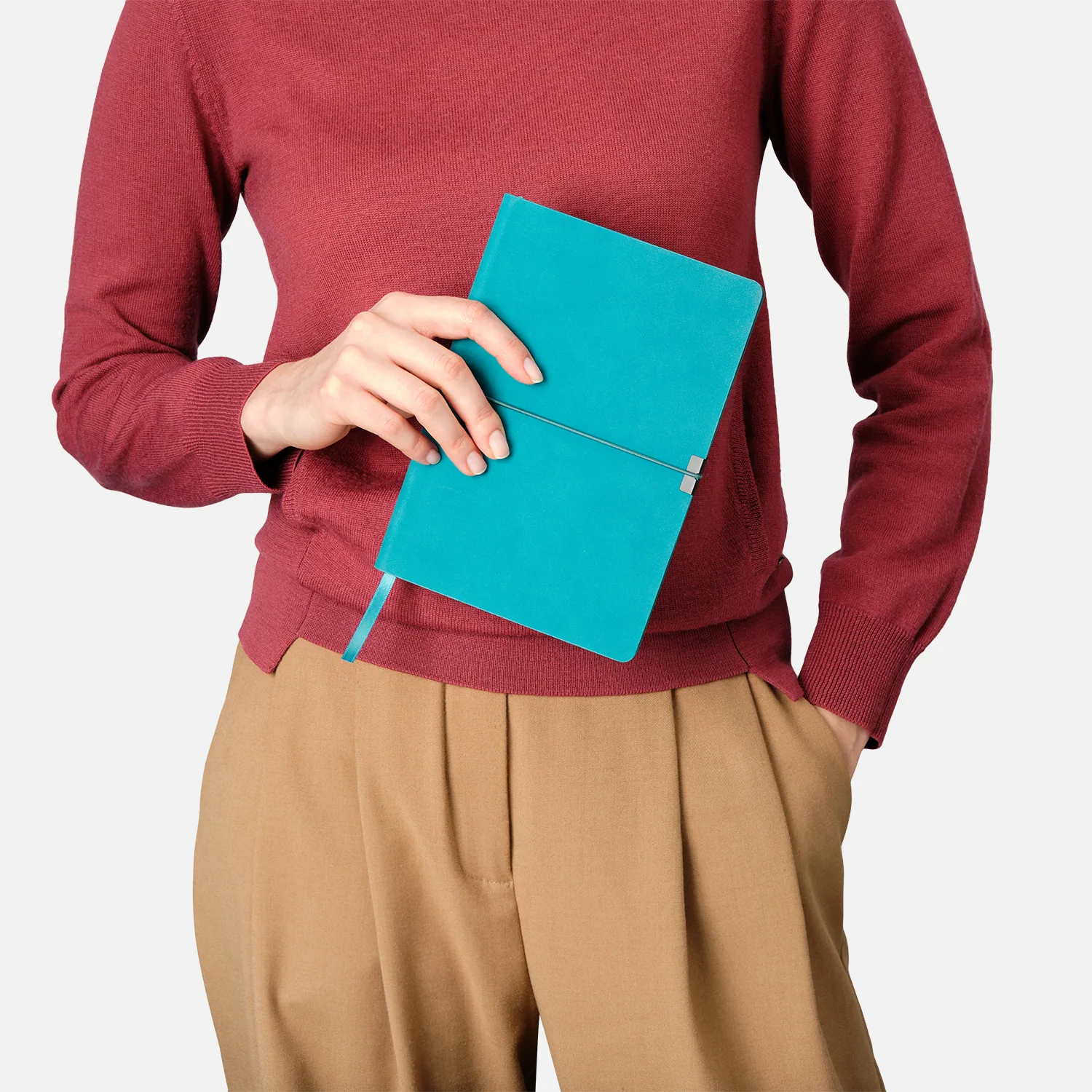 Ежедневник Ин Велюр (In Velour) недатированный, бирюзовый фото 12