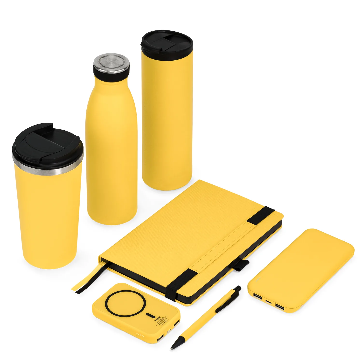 Внешний аккумулятор с подсветкой Люче (Luce) Lemoni 10000 mAh, желтый фото 14