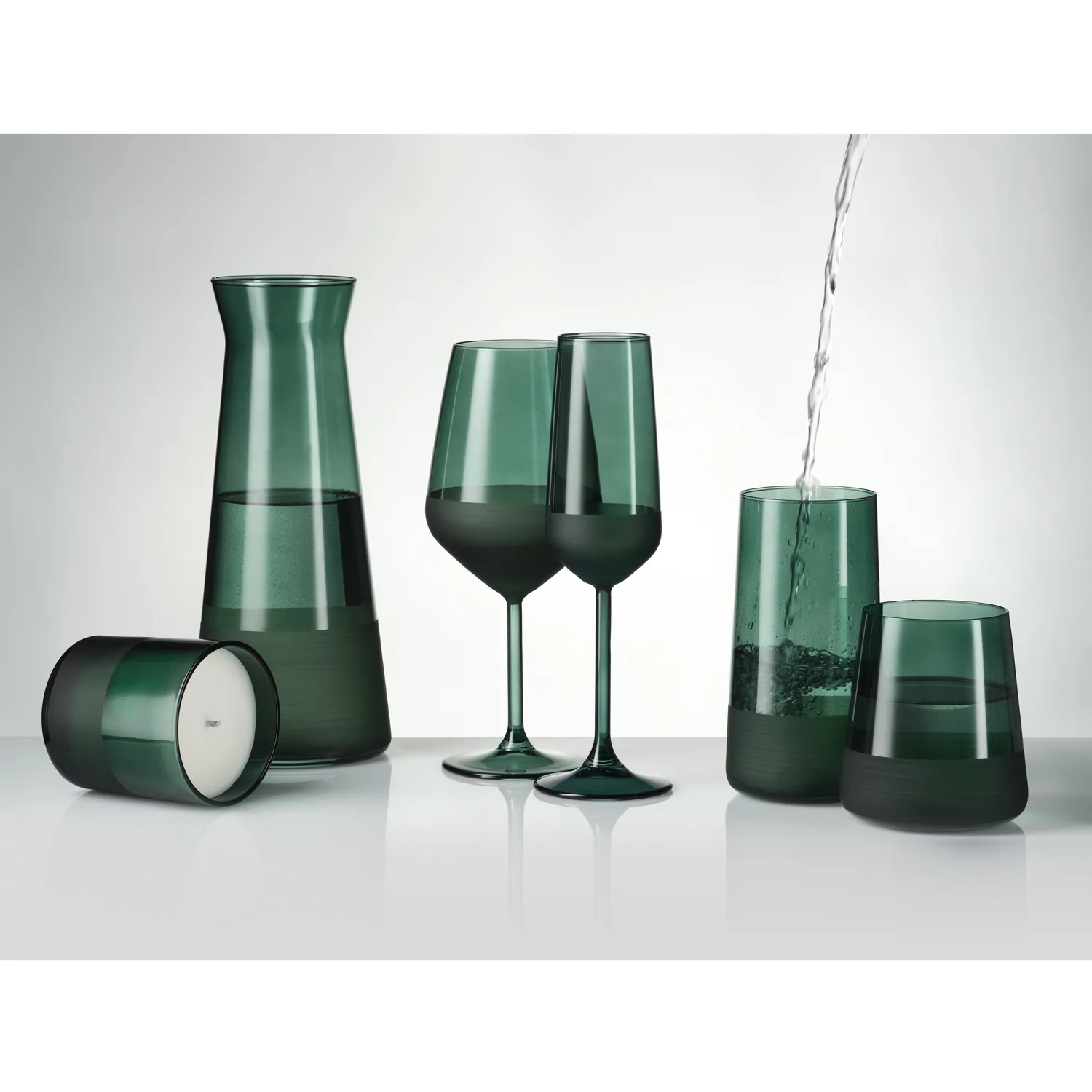 Бокал для шампанского Эмеральд (Emerald), зеленый фото 4