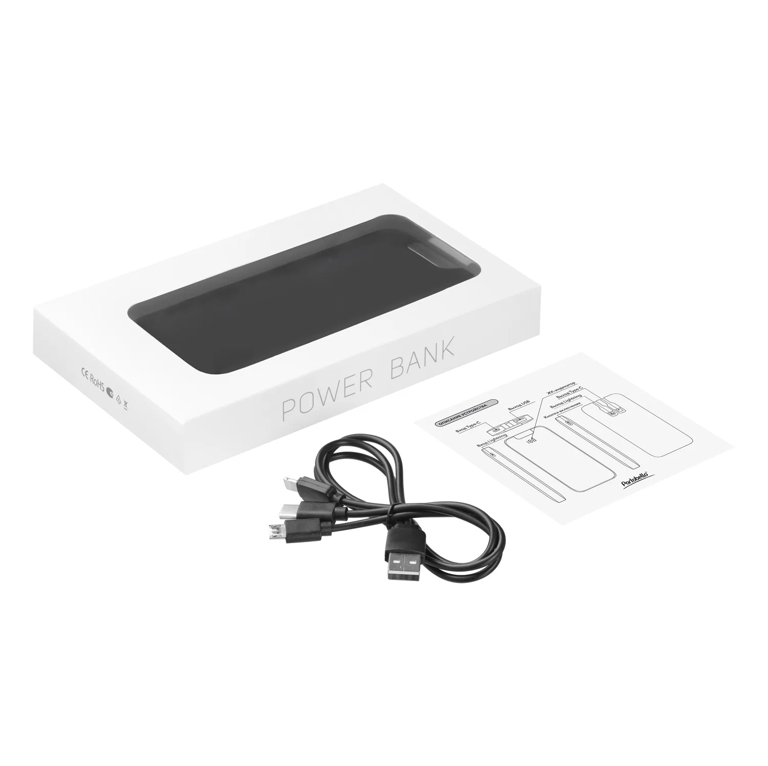 Внешний аккумулятор Оптима (Optima) 10000 mAh, черный фото 10