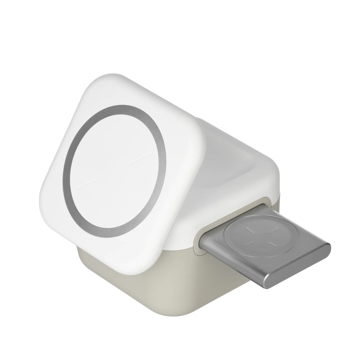 Беспроводная зарядная станция 3в1 15W Куб (Cube Wireless Magnetic) фото 4